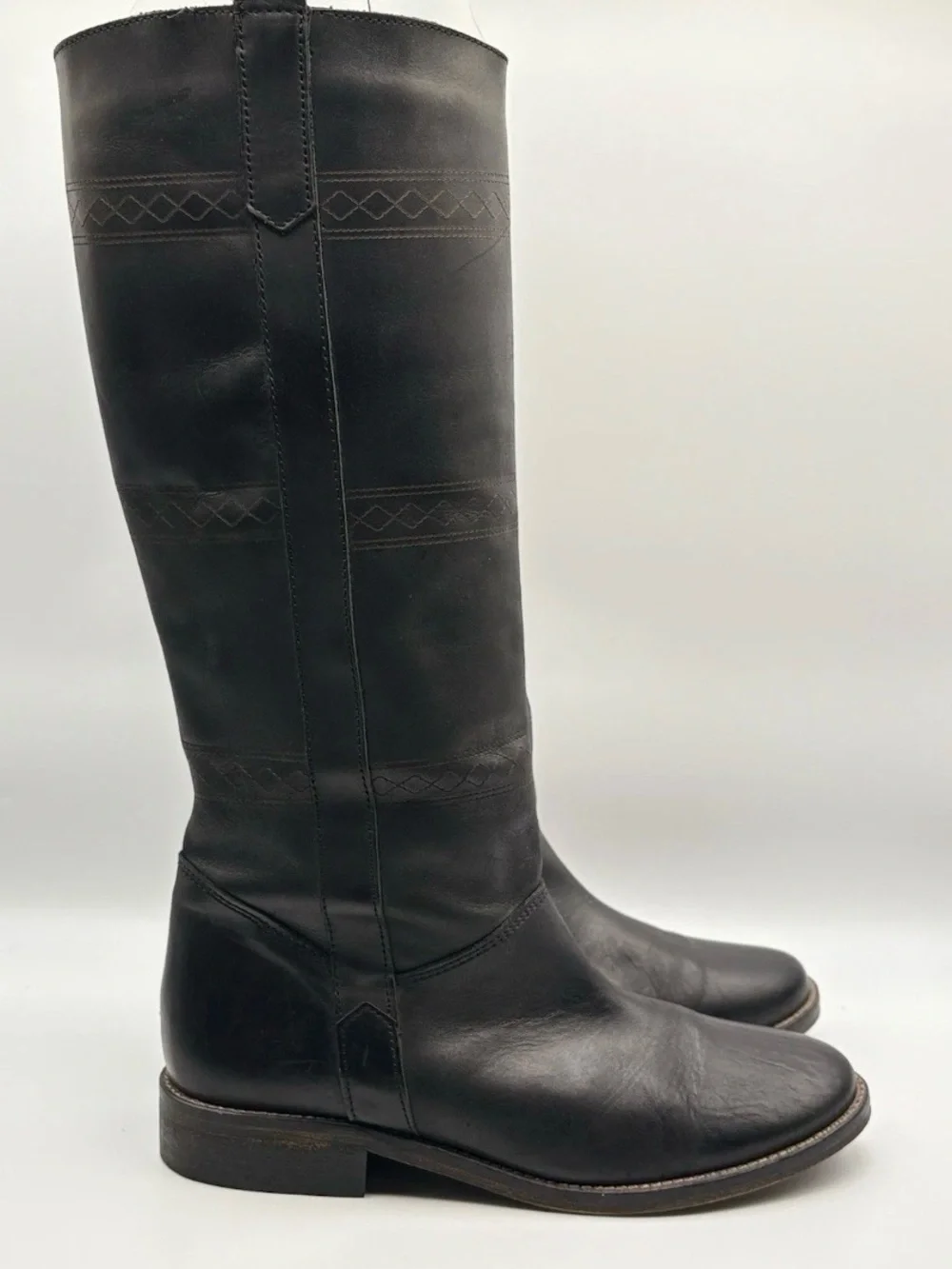 Musse & Cloud Black Leather Over-the-Knee Riding Boots
